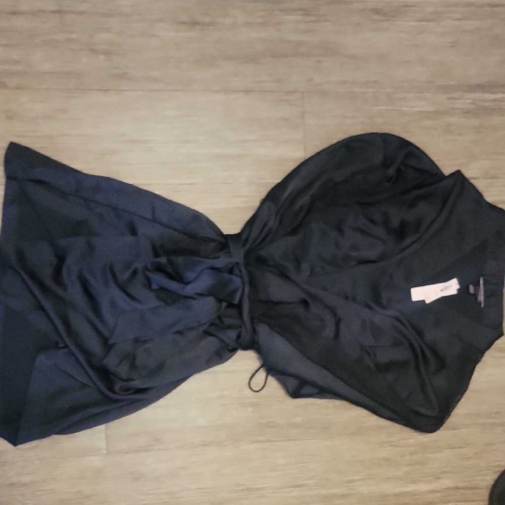 Victoria's Secret Black Satin Dress